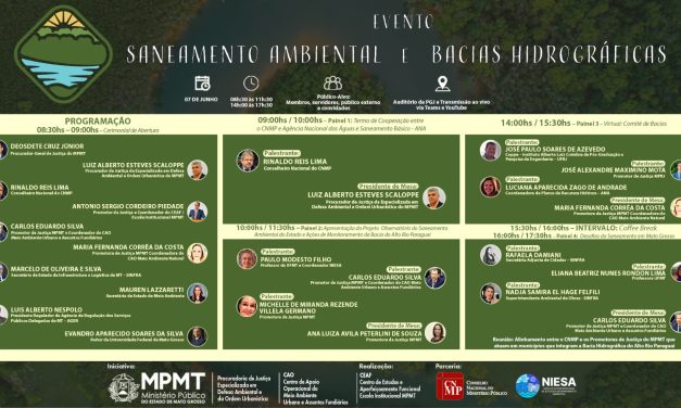 Projetos Ambientais do MPMT Serão Apresentados em Evento no Dia 7 de Junho